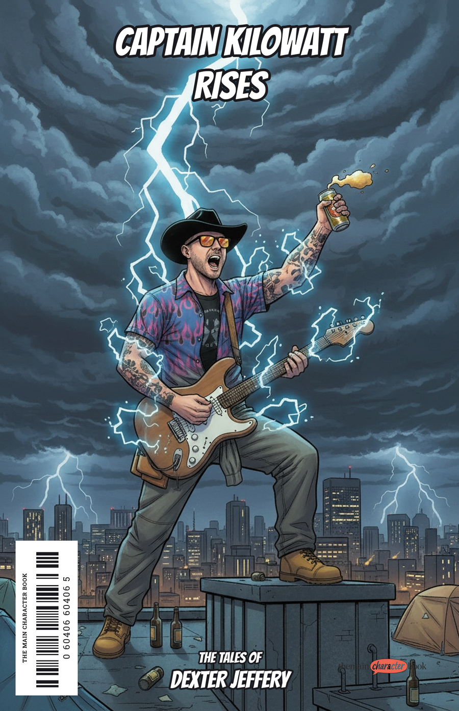 Captain Kilowatt Rises — personalised front cover