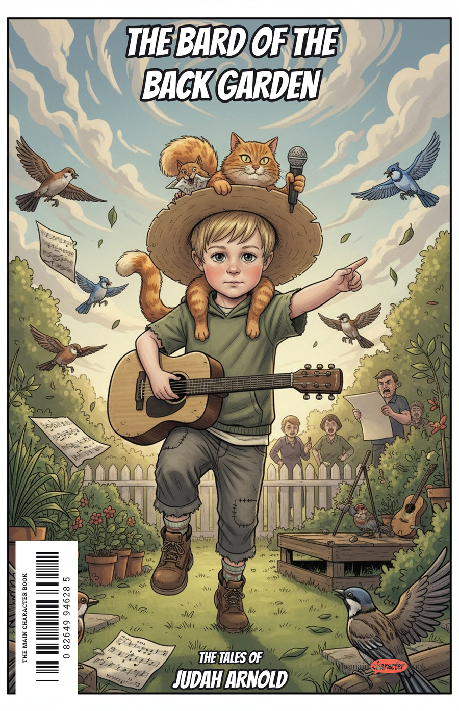 The Bard of the Back Garden — personalised front cover