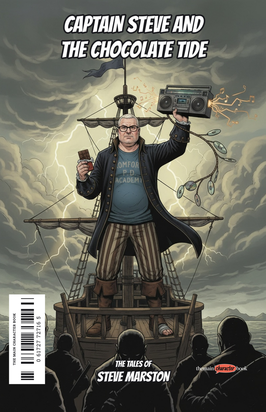 Captain Steve and the Chocolate Tide — personalised front cover