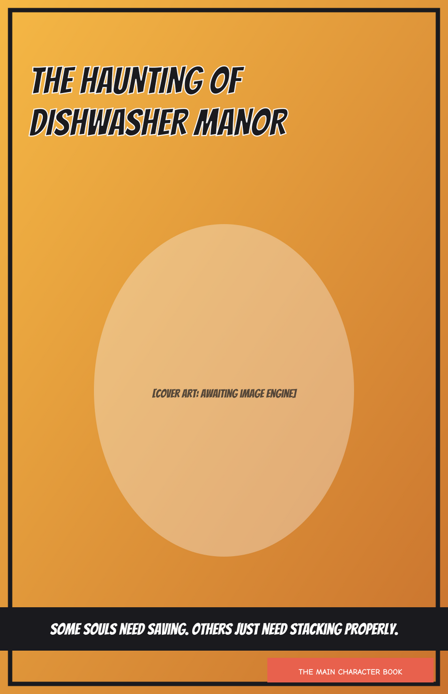 The Haunting of Dishwasher Manor — personalised front cover