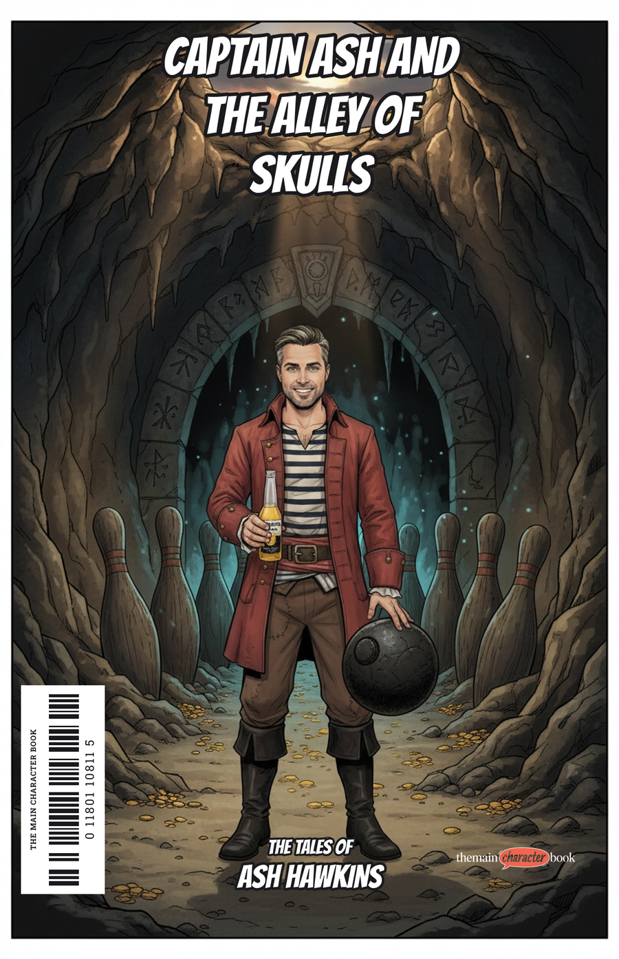 Captain Ash and the Alley of Skulls — personalised front cover