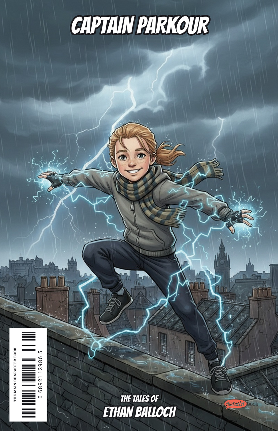 Captain Parkour — personalised front cover