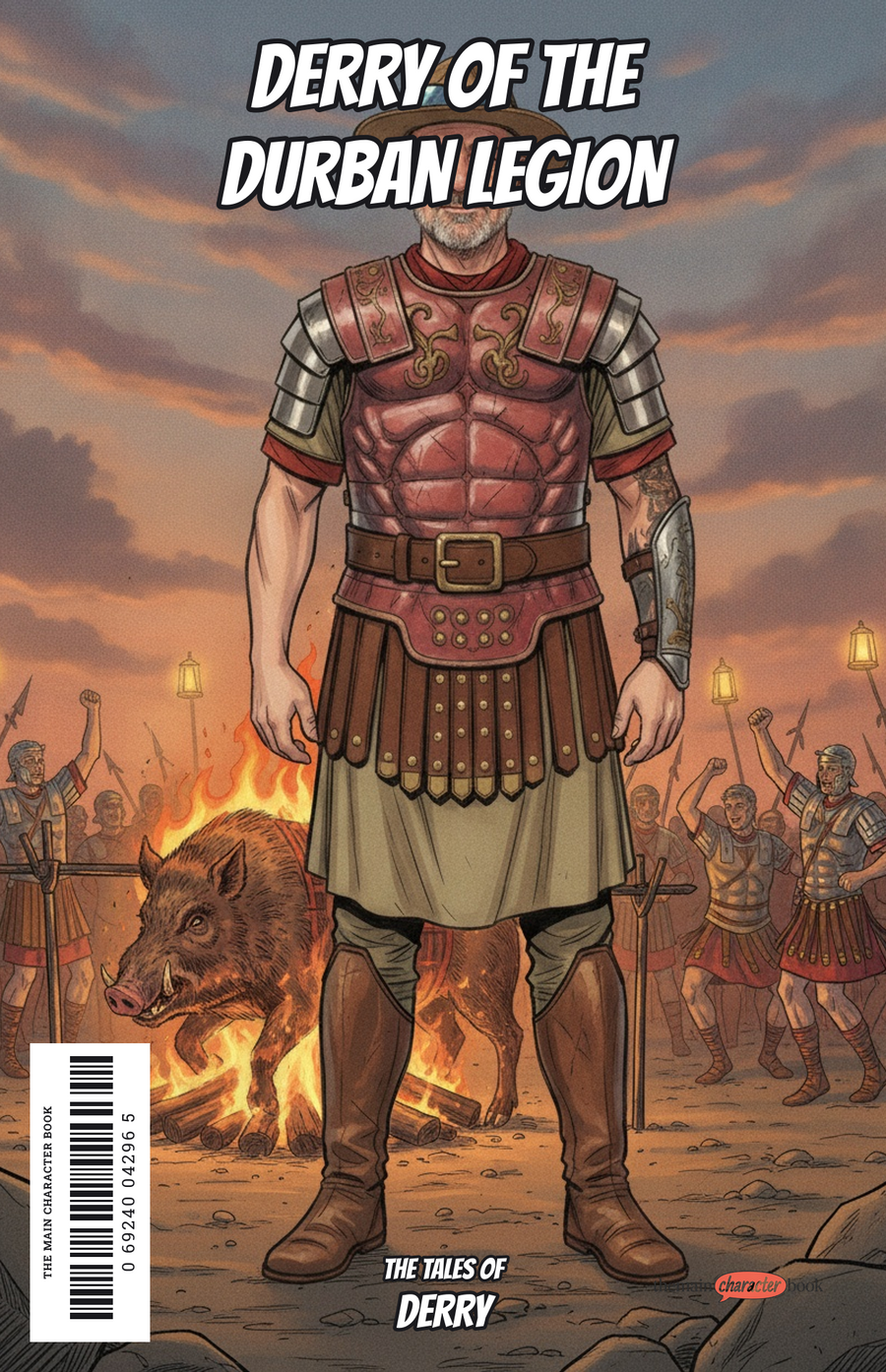 Derry of the Durban Legion — personalised front cover