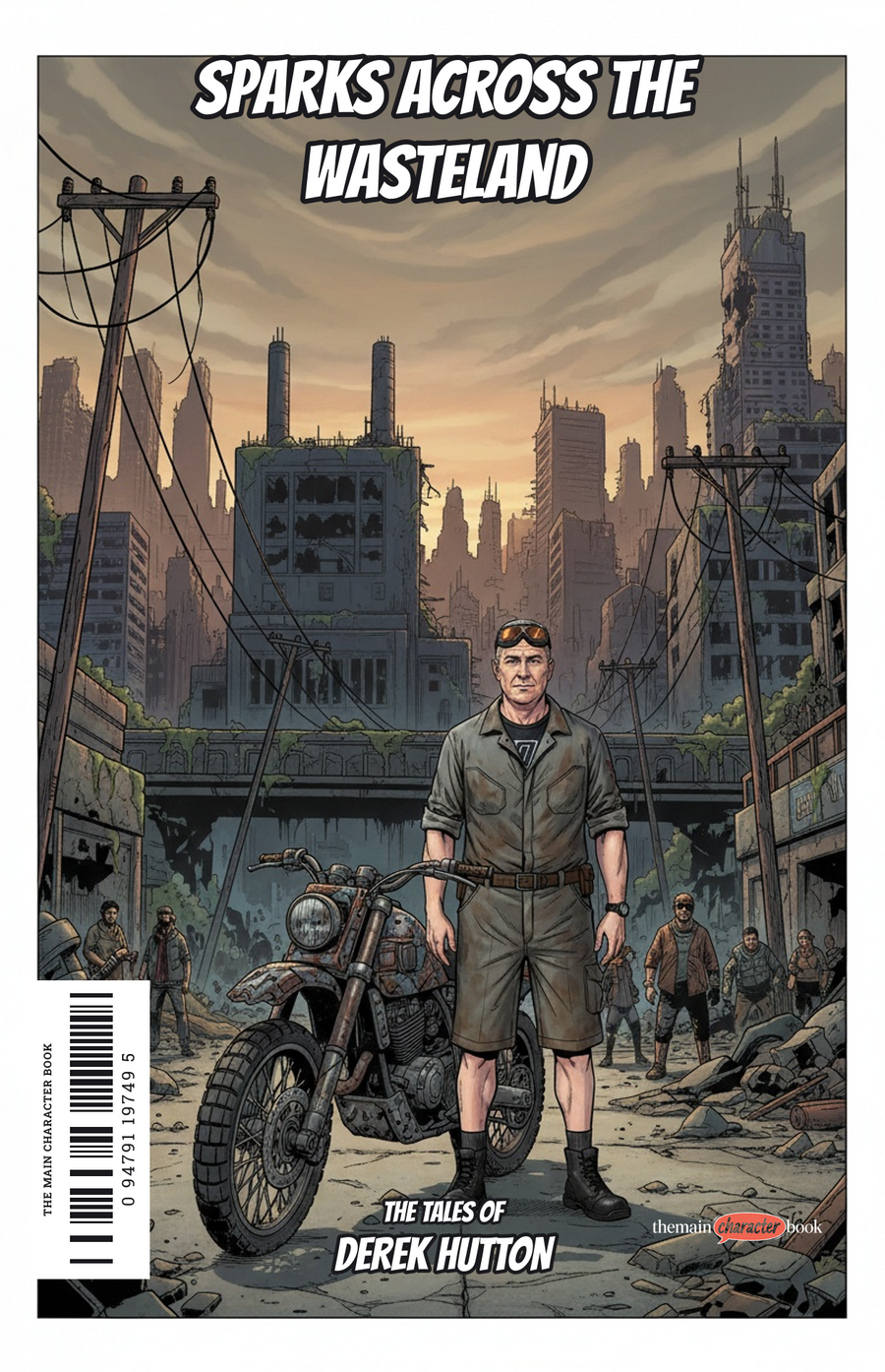 Sparks Across the Wasteland — personalised front cover