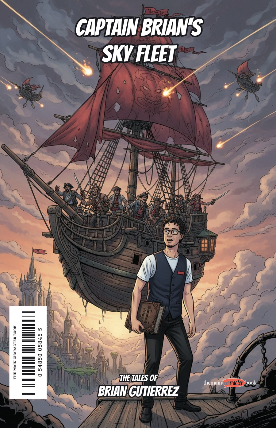 Captain Brian's Sky Fleet — personalised front cover