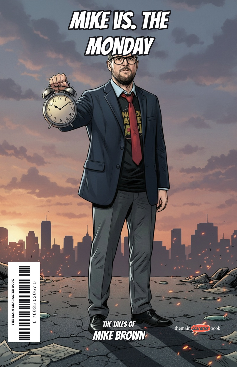 Mike vs. The Monday — personalised front cover