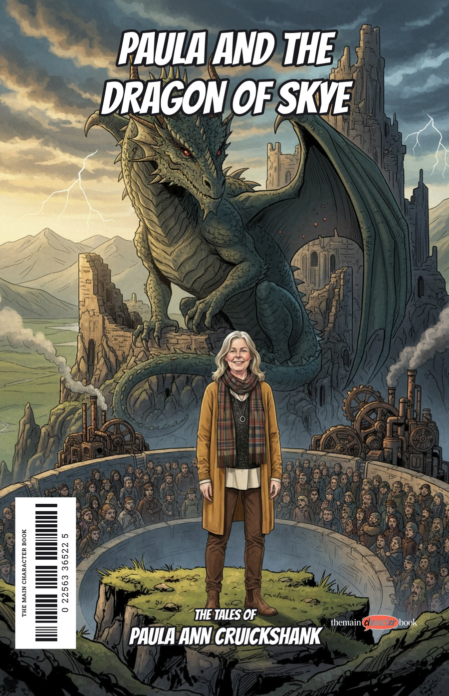 Paula and the Dragon of Skye — personalised front cover