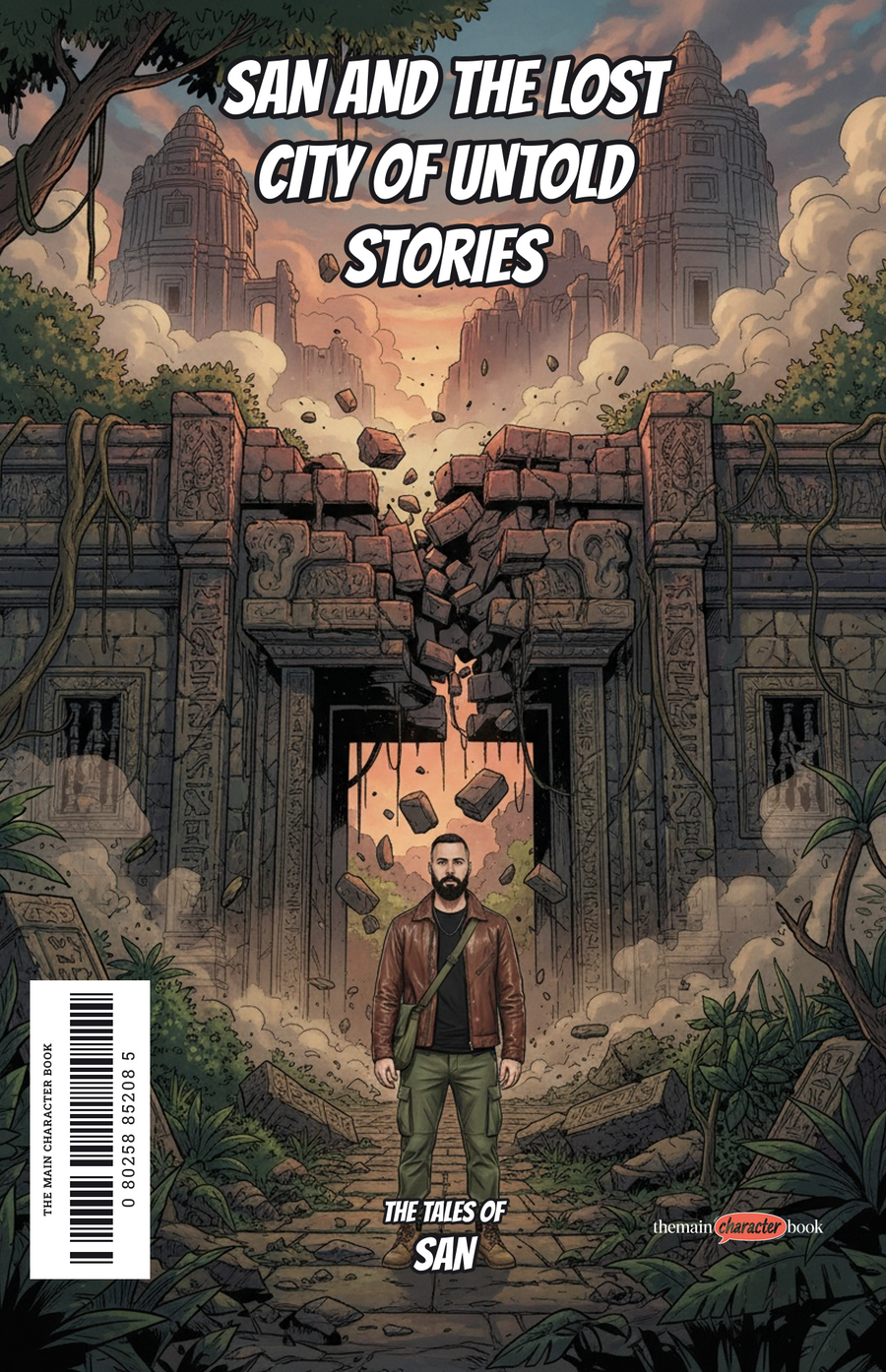 San and the Lost City of Untold Stories — personalised front cover