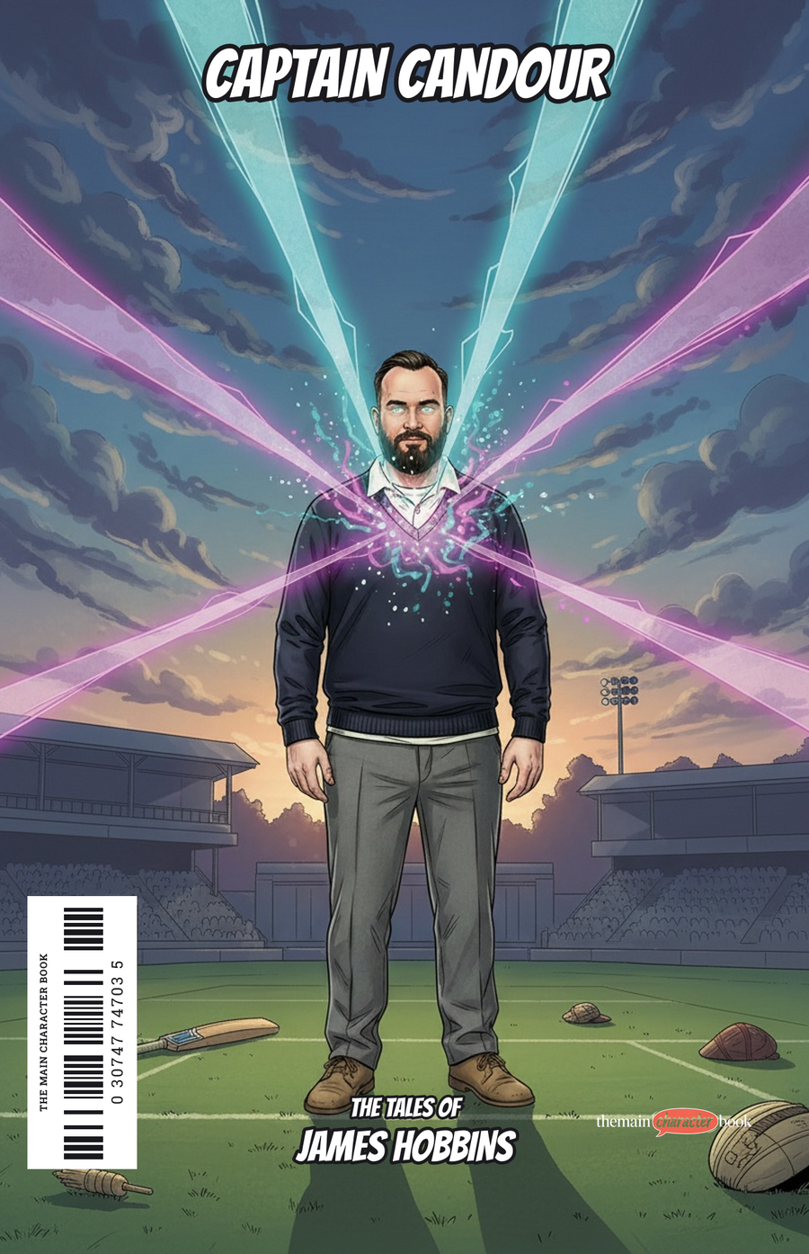 Captain Candour — personalised front cover