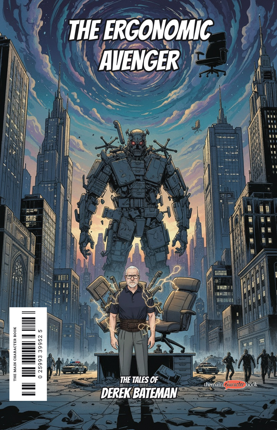 The Ergonomic Avenger — personalised front cover