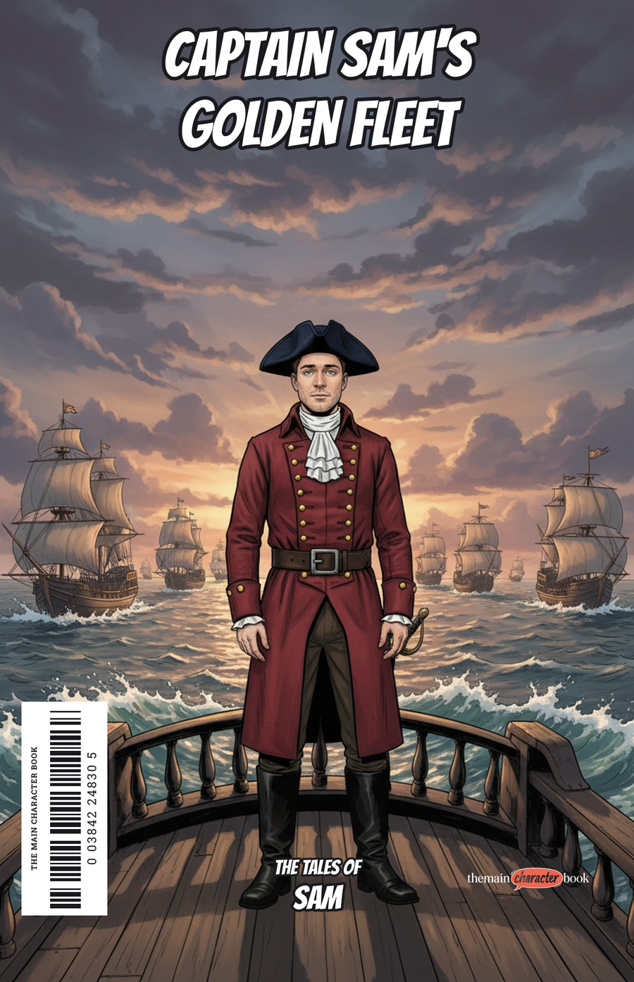 Captain Sam's Golden Fleet — personalised front cover