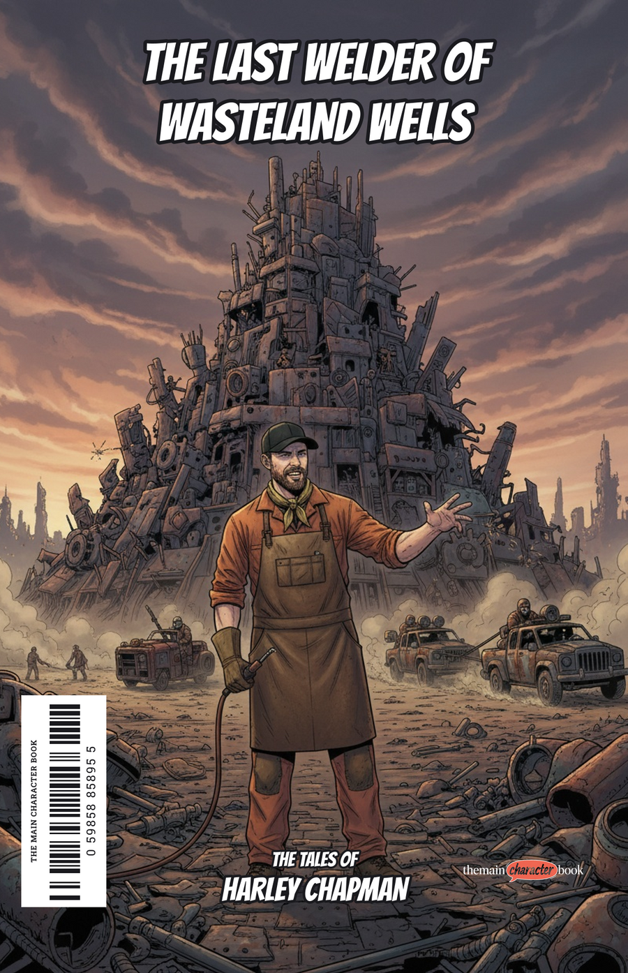 The Last Welder of Wasteland Wells — personalised front cover
