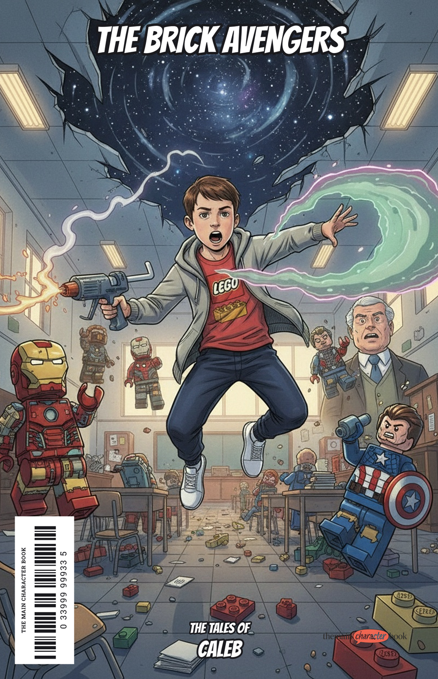 The Brick Avengers — personalised front cover