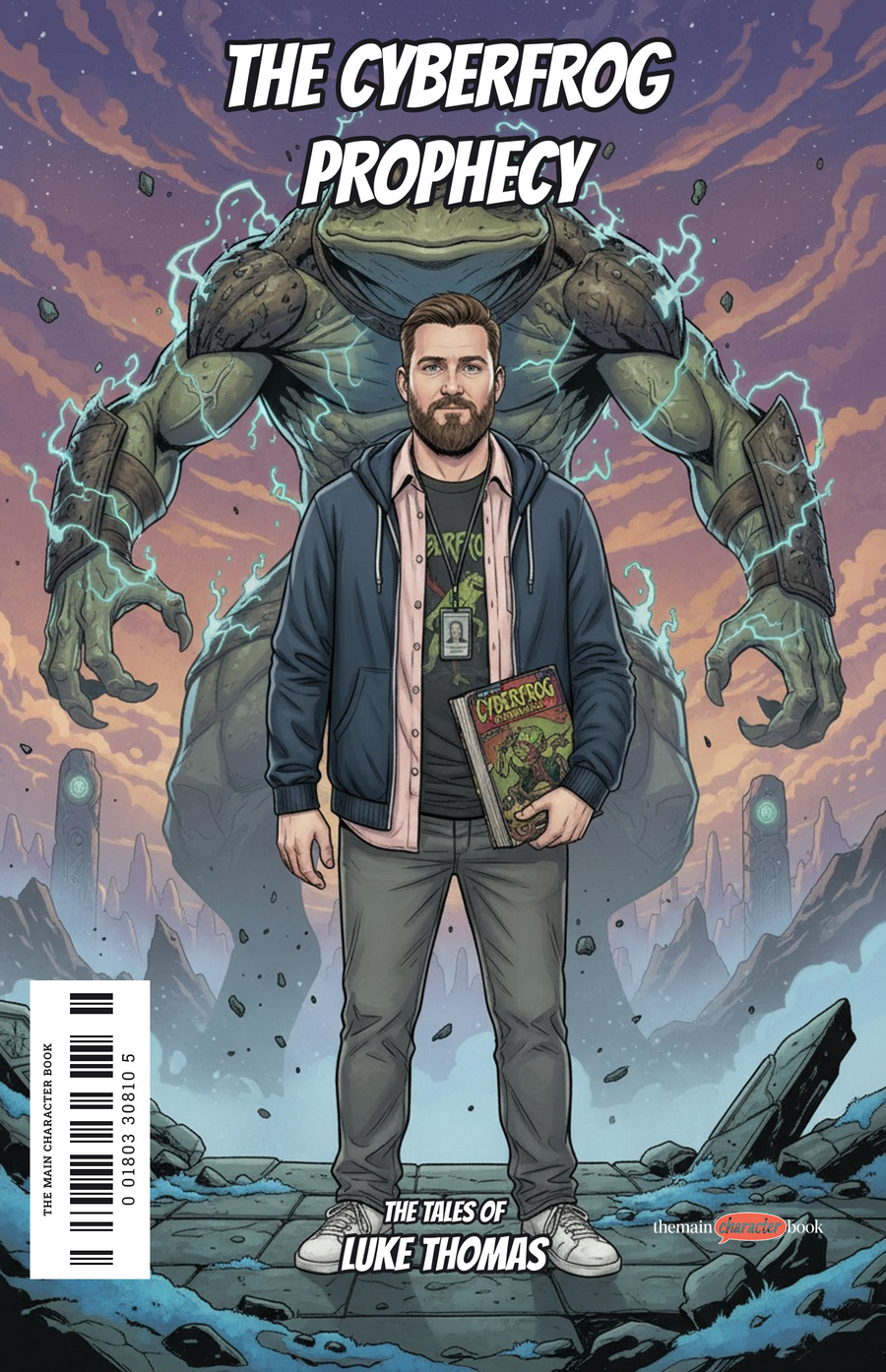 The Cyberfrog Prophecy — personalised front cover