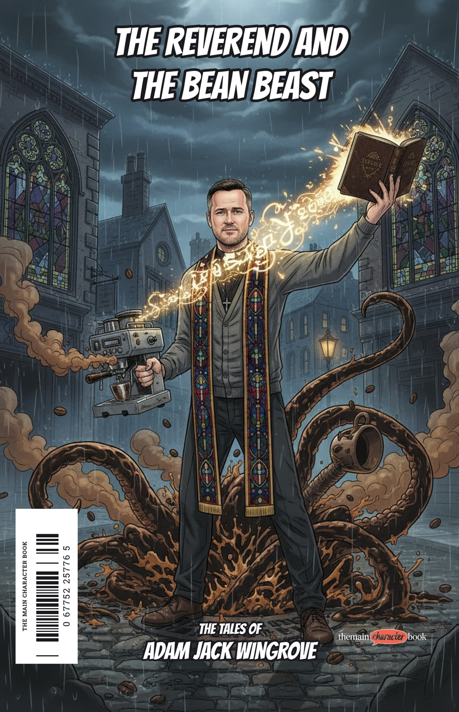 The Reverend and the Bean Beast — personalised front cover
