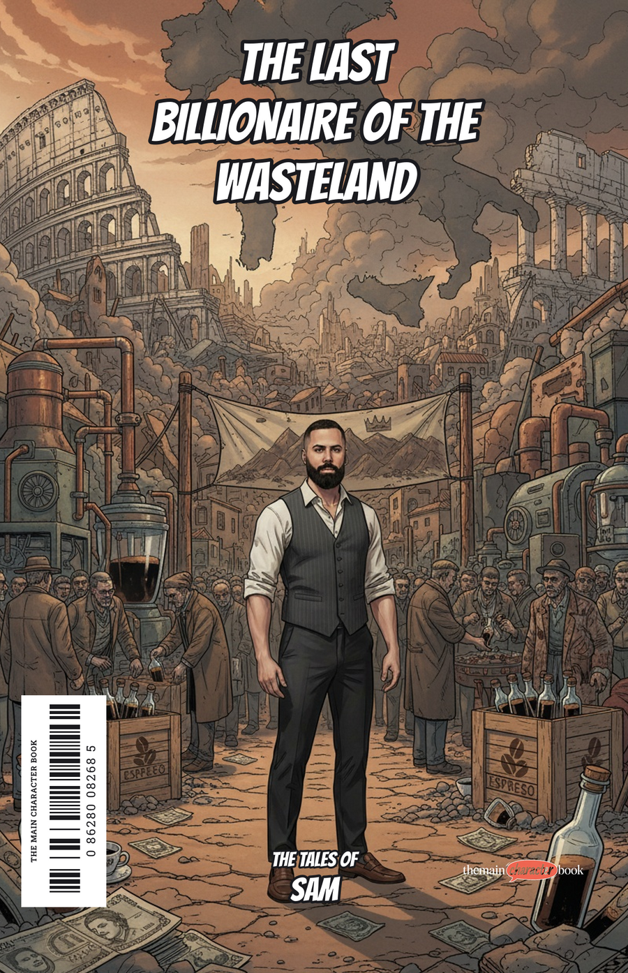 The Last Billionaire of the Wasteland — personalised front cover