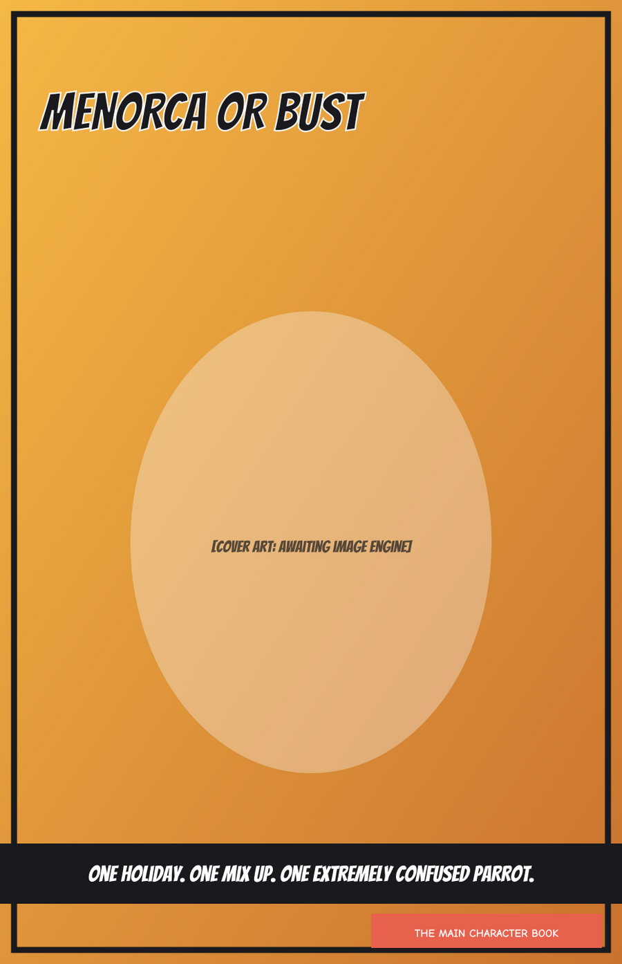 Menorca or Bust — personalised front cover