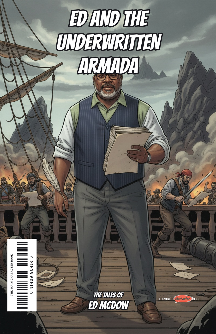 Ed and the Underwritten Armada — personalised front cover