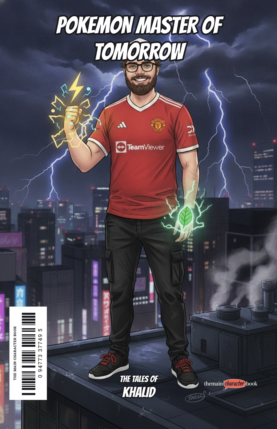 Pokemon Master of Tomorrow — personalised front cover