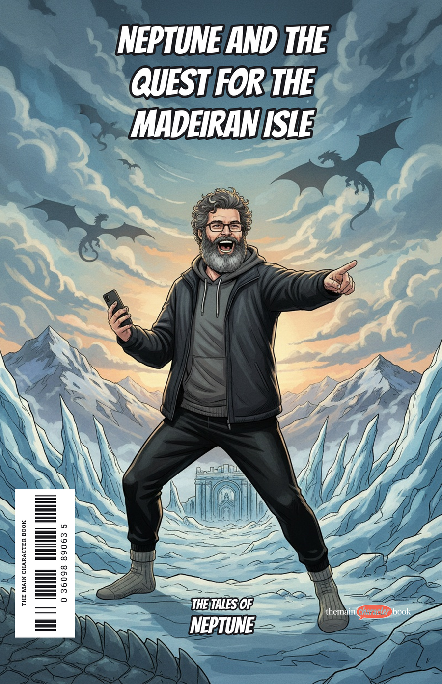 Neptune and the Quest for the Madeiran Isle — personalised front cover