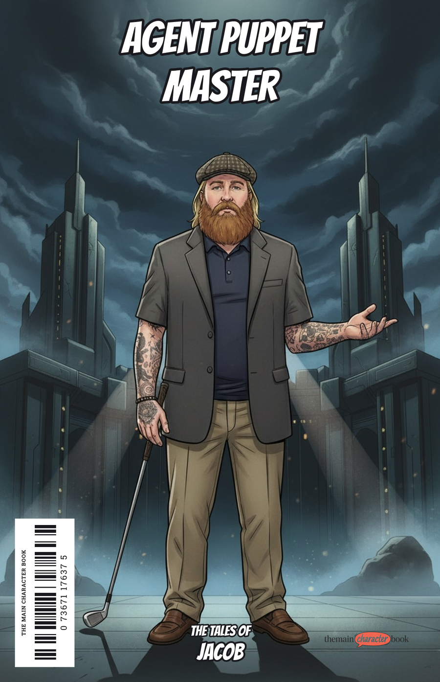 Agent Puppet Master — personalised front cover
