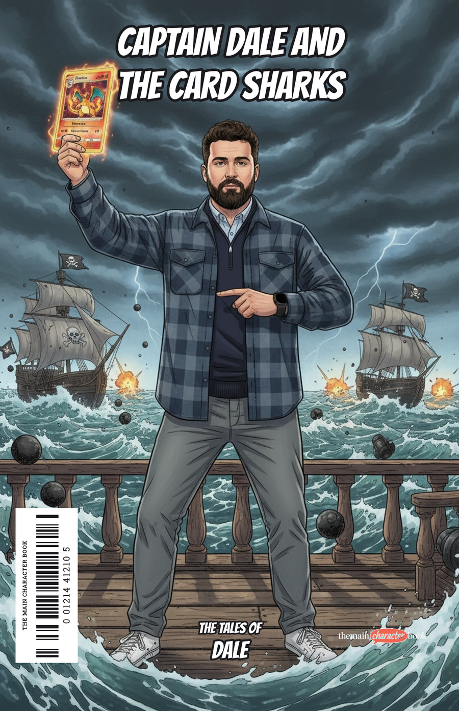 Captain Dale and the Card Sharks — personalised front cover