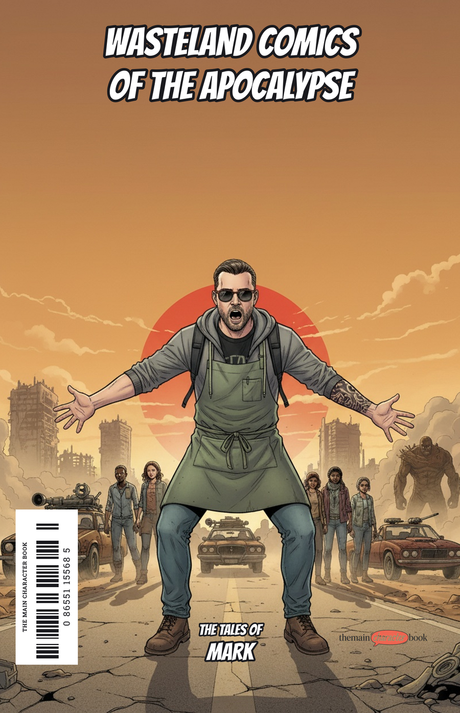 Wasteland Comics of the Apocalypse — personalised front cover
