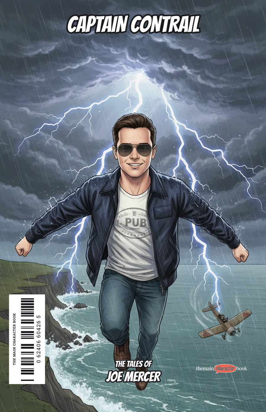 Captain Contrail — personalised front cover