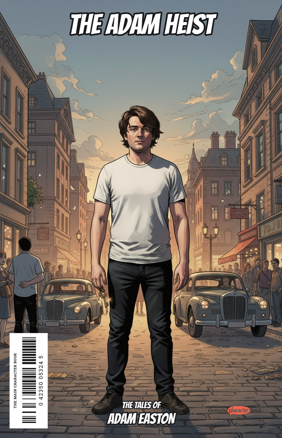 The Adam Heist — personalised front cover
