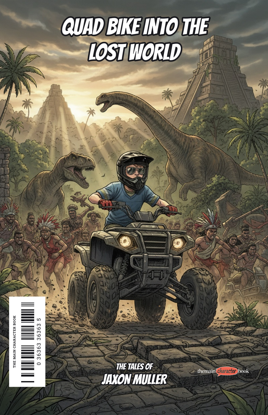 Quad Bike Into the Lost World — personalised front cover