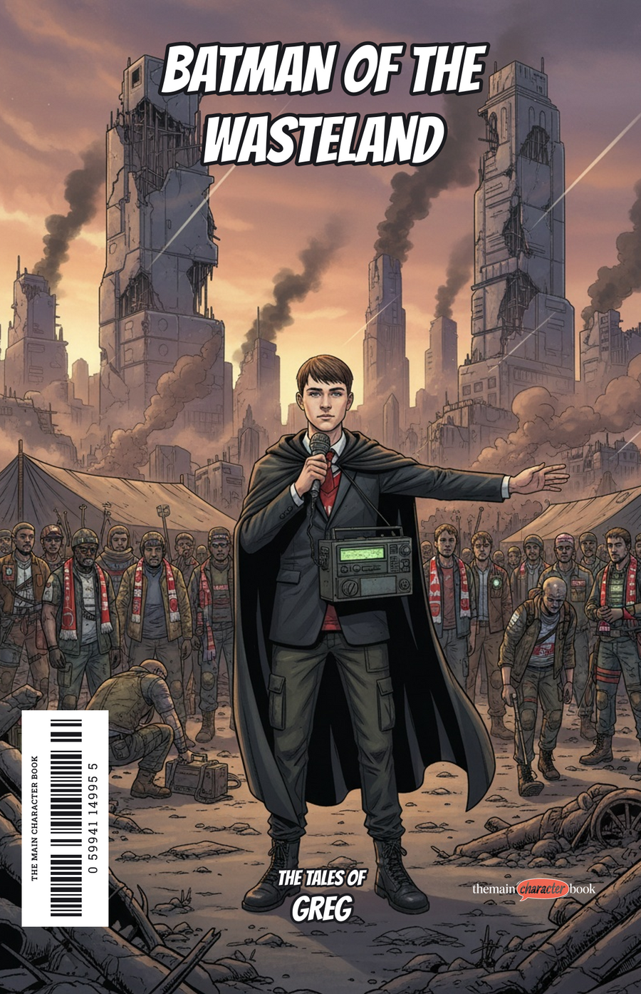 Batman of the Wasteland — personalised front cover
