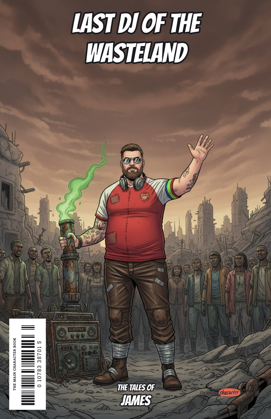 Last DJ of the Wasteland — personalised front cover