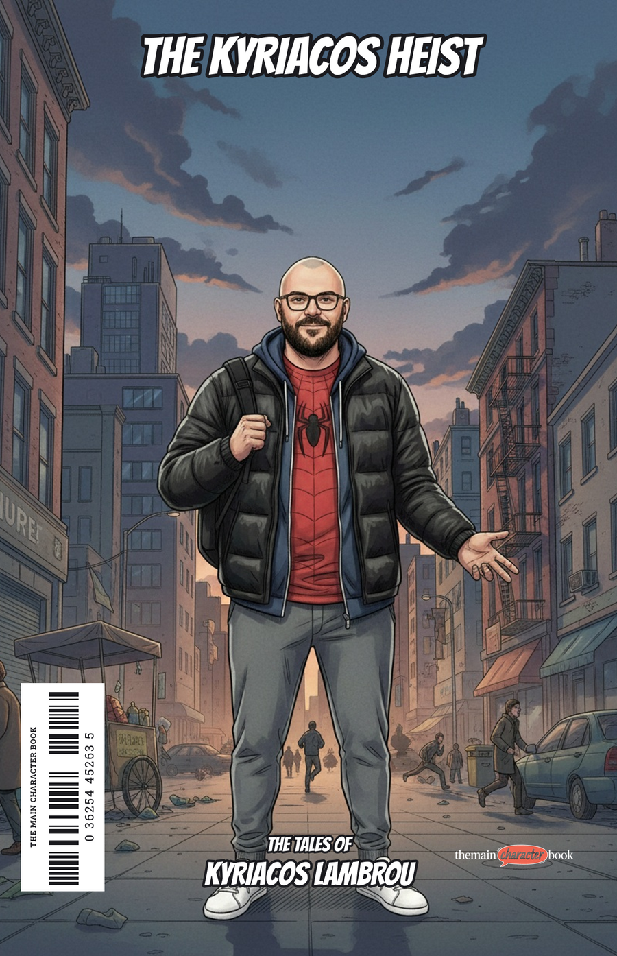 The Kyriacos Heist — personalised front cover