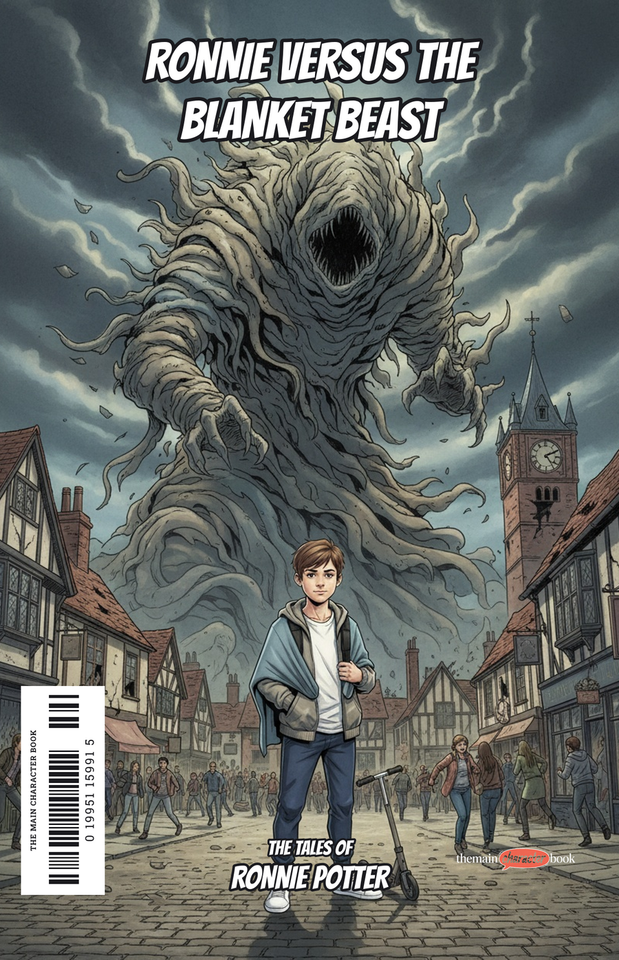 Ronnie Versus the Blanket Beast — personalised front cover
