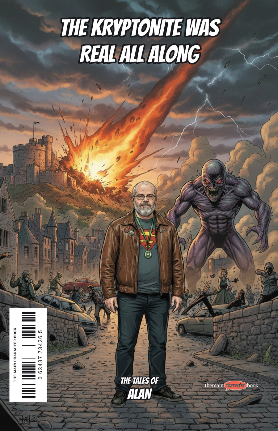 The Kryptonite Was Real All Along — personalised front cover