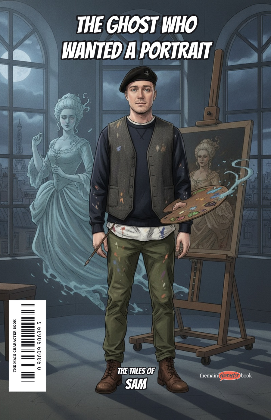 The Ghost Who Wanted a Portrait — personalised front cover