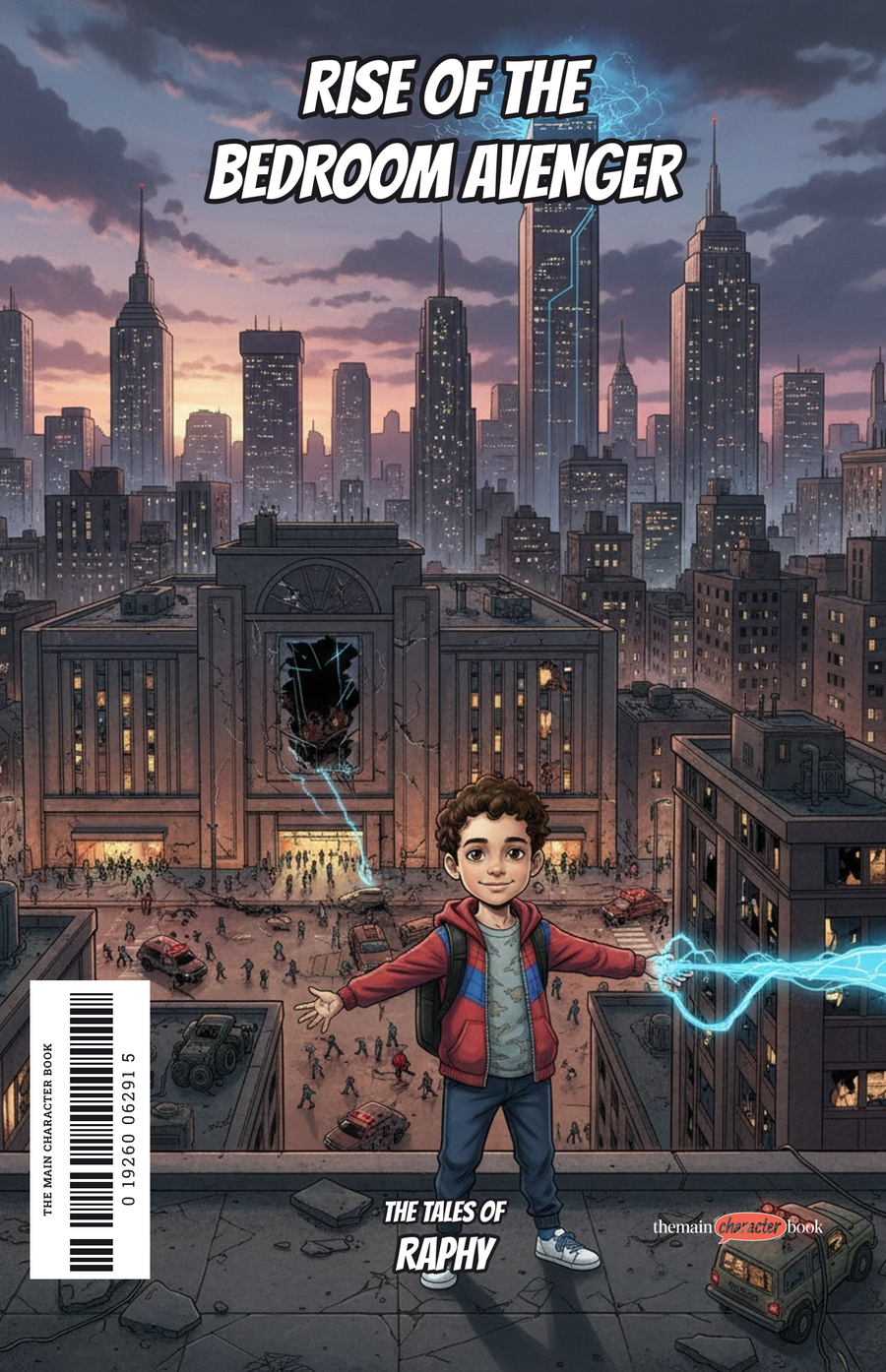Rise of the Bedroom Avenger — personalised front cover