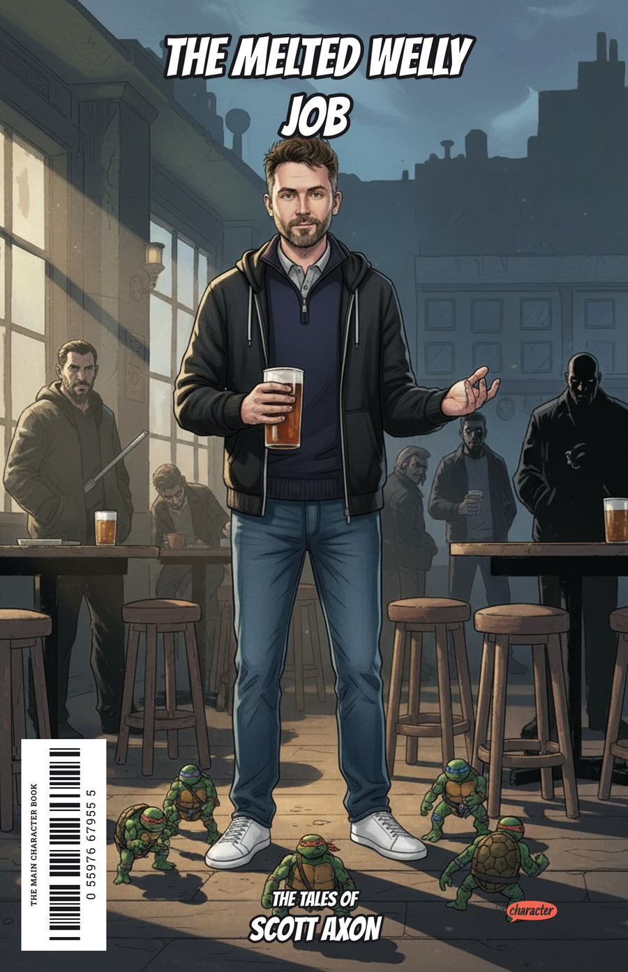 The Melted Welly Job — personalised front cover