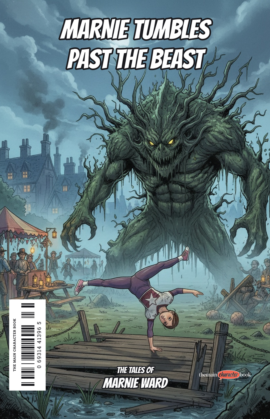 Marnie Tumbles Past the Beast — personalised front cover