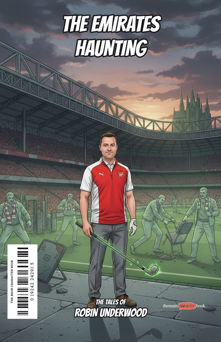 The Emirates Haunting — personalised front cover
