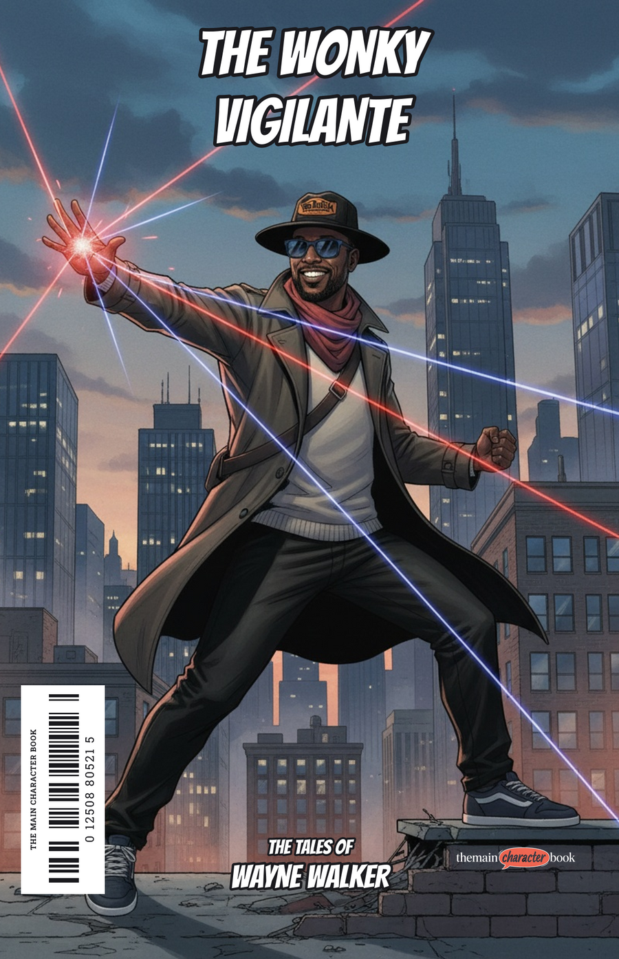 The Wonky Vigilante — personalised front cover