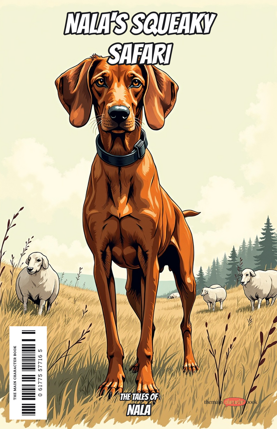 Nala's Squeaky Safari — personalised front cover