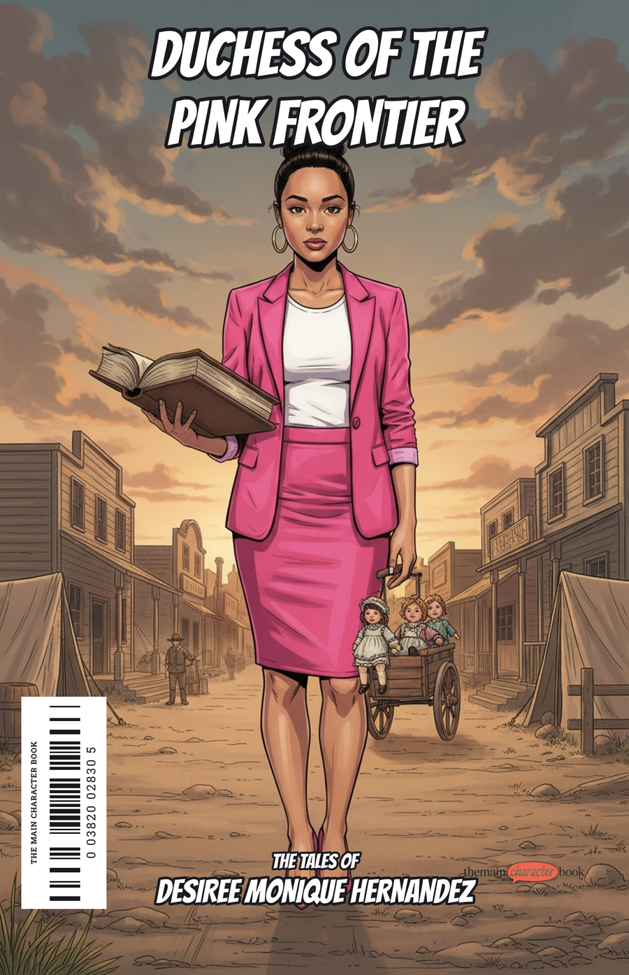 Duchess of the Pink Frontier — personalised front cover