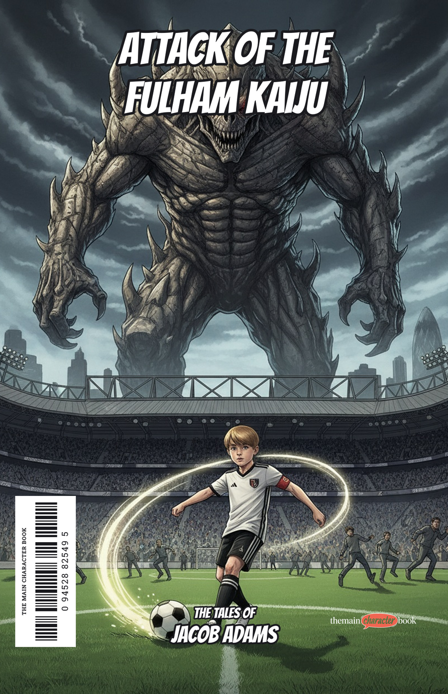 Attack of the Fulham Kaiju — personalised front cover