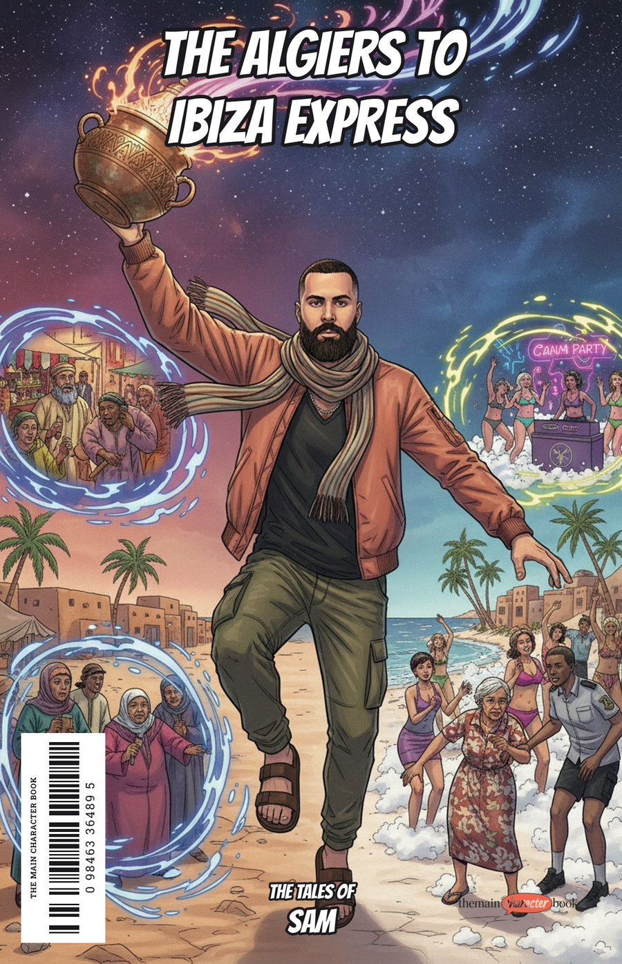 The Algiers to Ibiza Express — personalised front cover