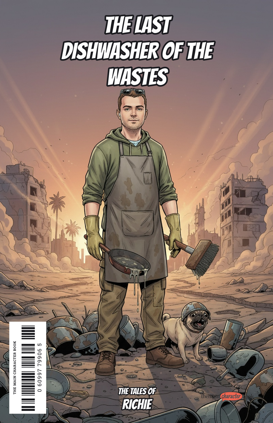 The Last Dishwasher of the Wastes — personalised front cover