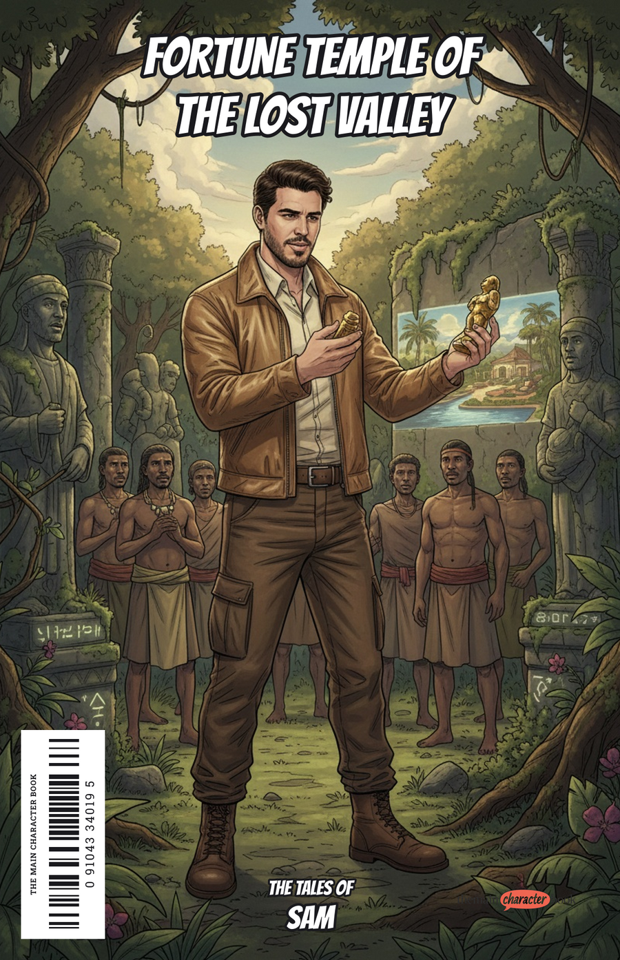 Fortune Temple of the Lost Valley — personalised front cover