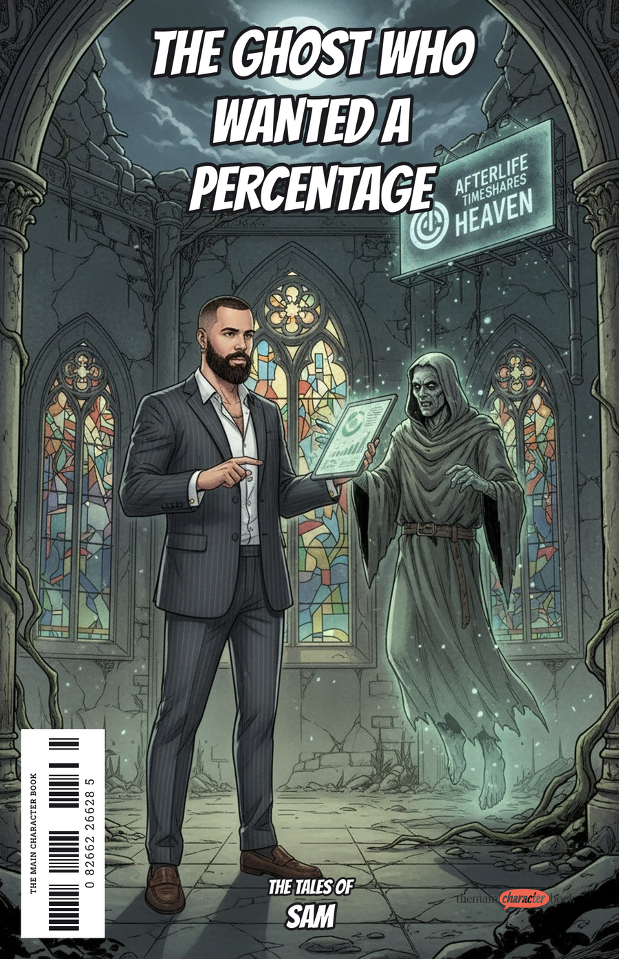 The Ghost Who Wanted a Percentage — personalised front cover