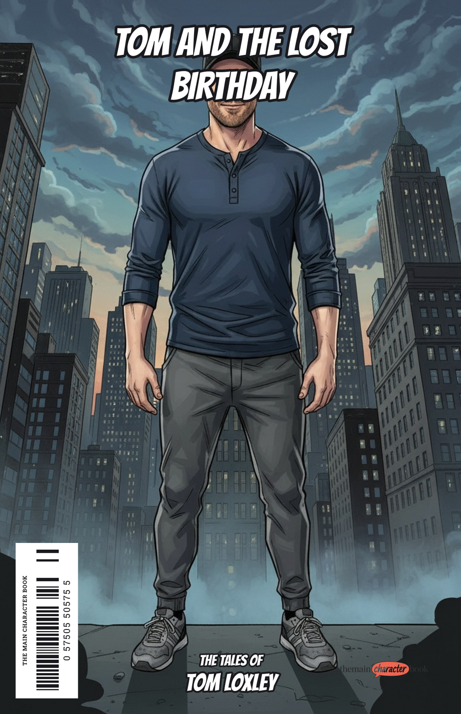Tom and the Lost Birthday — personalised front cover