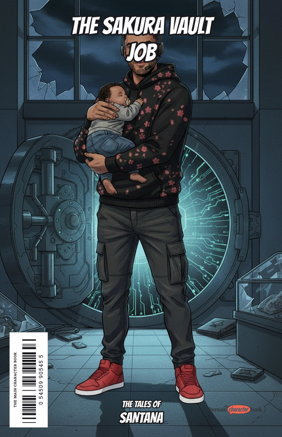 The Sakura Vault Job — personalised front cover